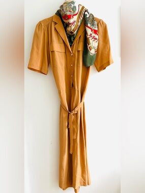 Vintage Silk Dress, M